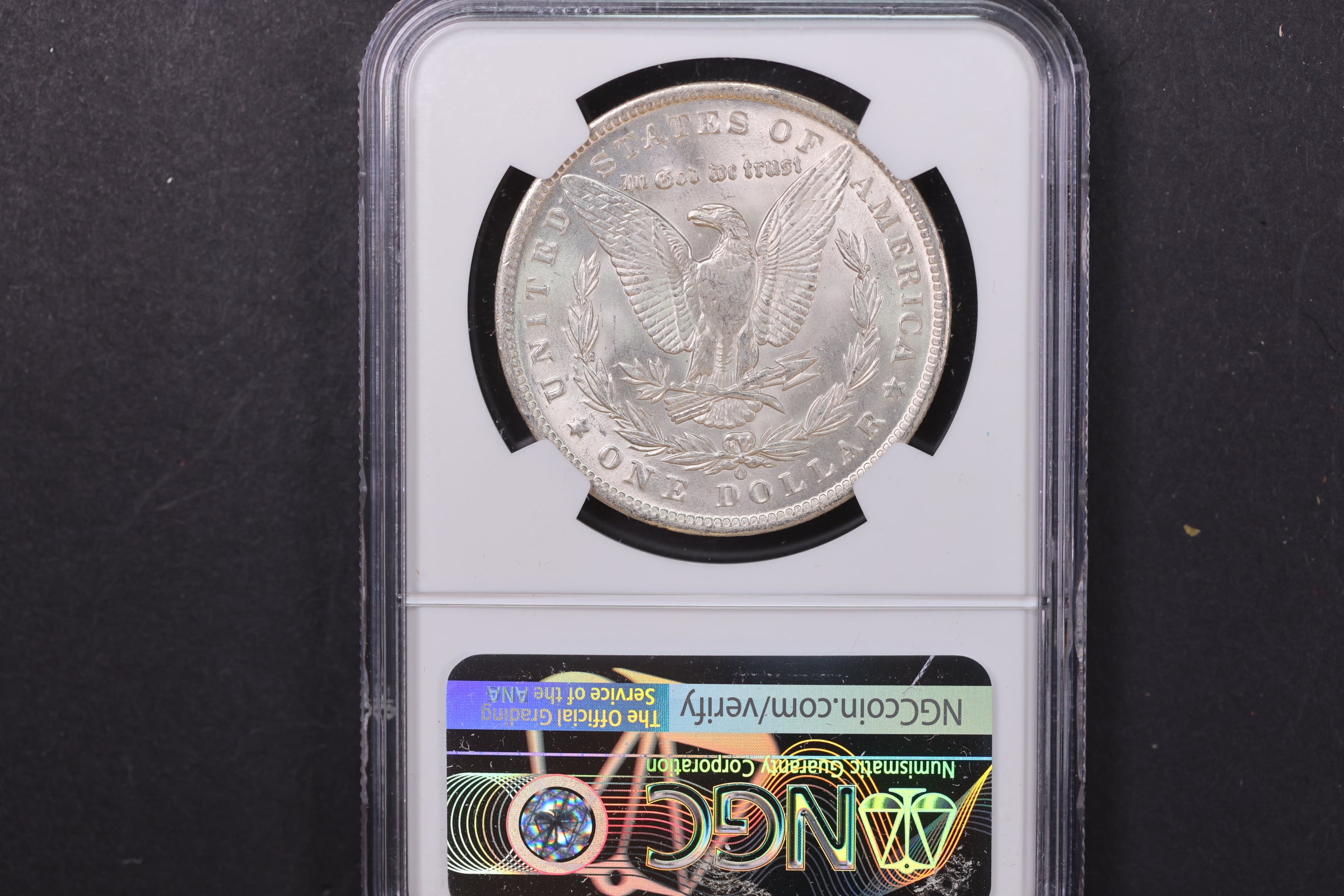 1890-O Morgan Silver Dollar, NGC Graded MS63. Store #08874