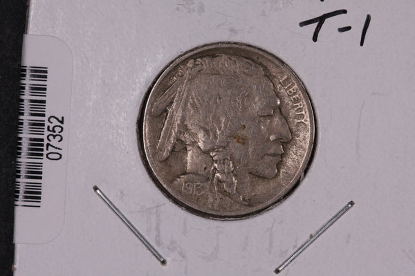 1913 Buffalo Nickel, Type 1, Circulated Collectible Coin.  Store #07352