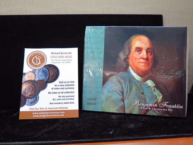 2006 Ben Franklin Coin and Chronicles Set. Store