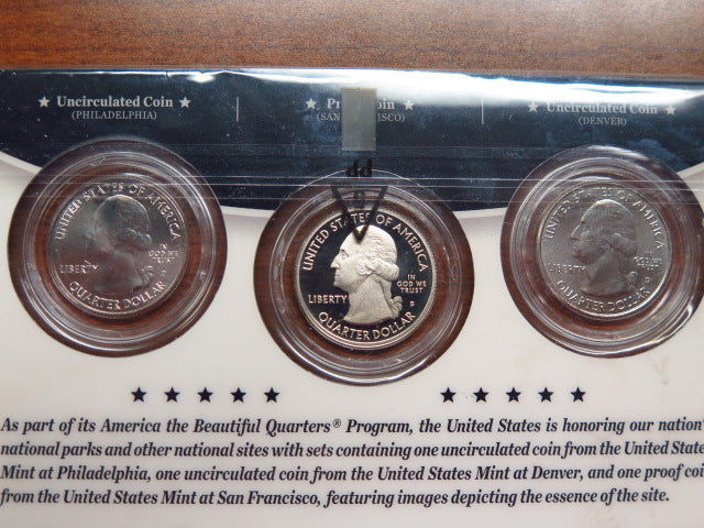 2015-P, D, S America the Beautiful Clad Proof Set. Blue Ridge Parkway. Store