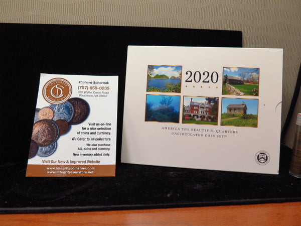 2020 America the Beautiful Quarters UNC Set. Store # 12393