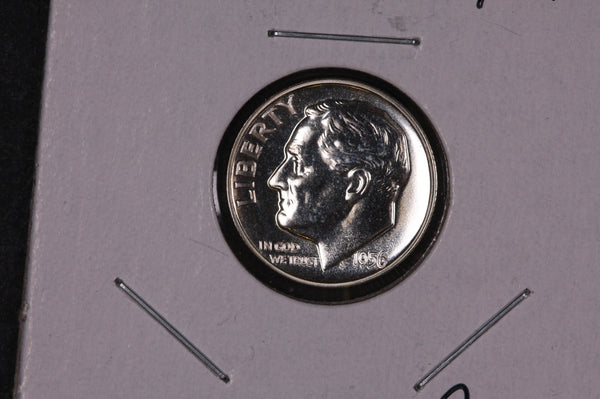 1956 Roosevelt Silver Dime, Proof Coin.  Store #09072