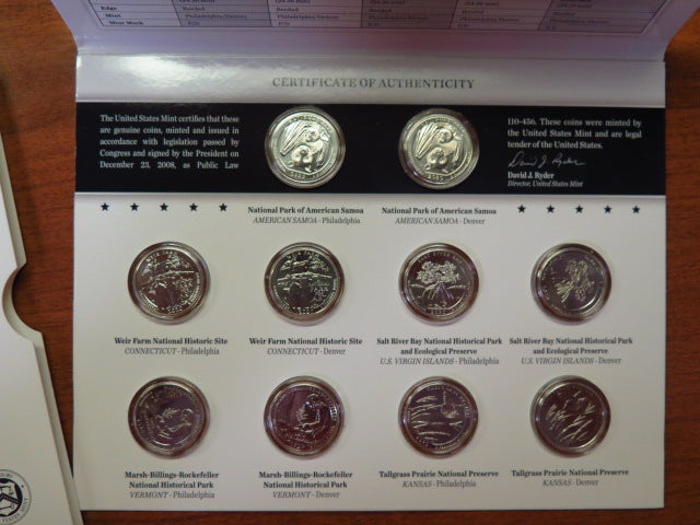 2020 America the Beautiful Quarters UNC Set. Store # 12393