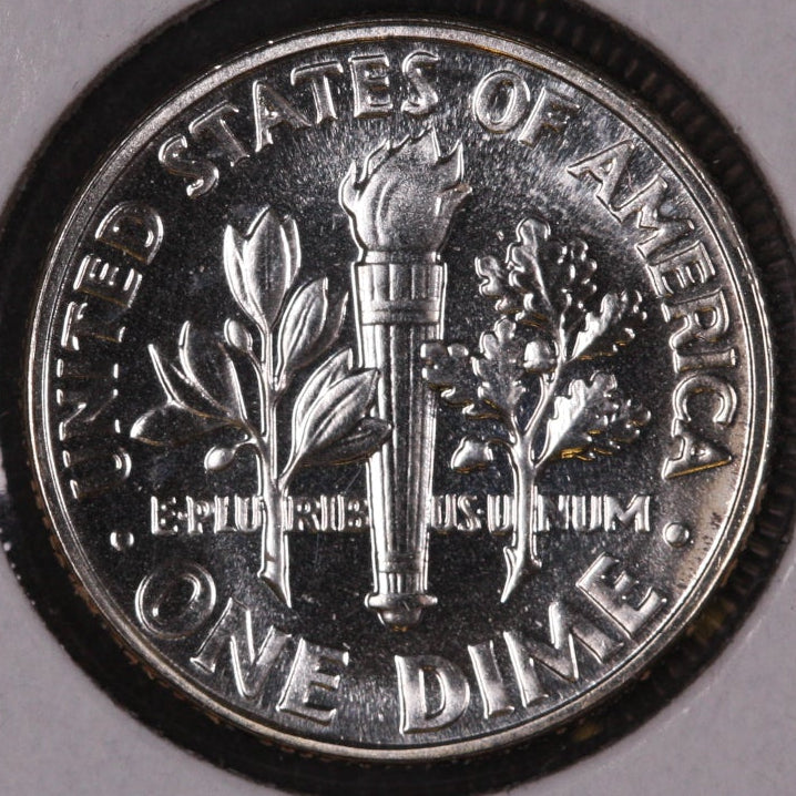 1957 Roosevelt Silver Dime, Proof Strike Coin, Store #09073