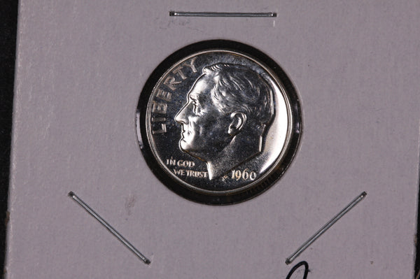 1960 Roosevelt Silver Dime, Proof Coin.  Store #09076