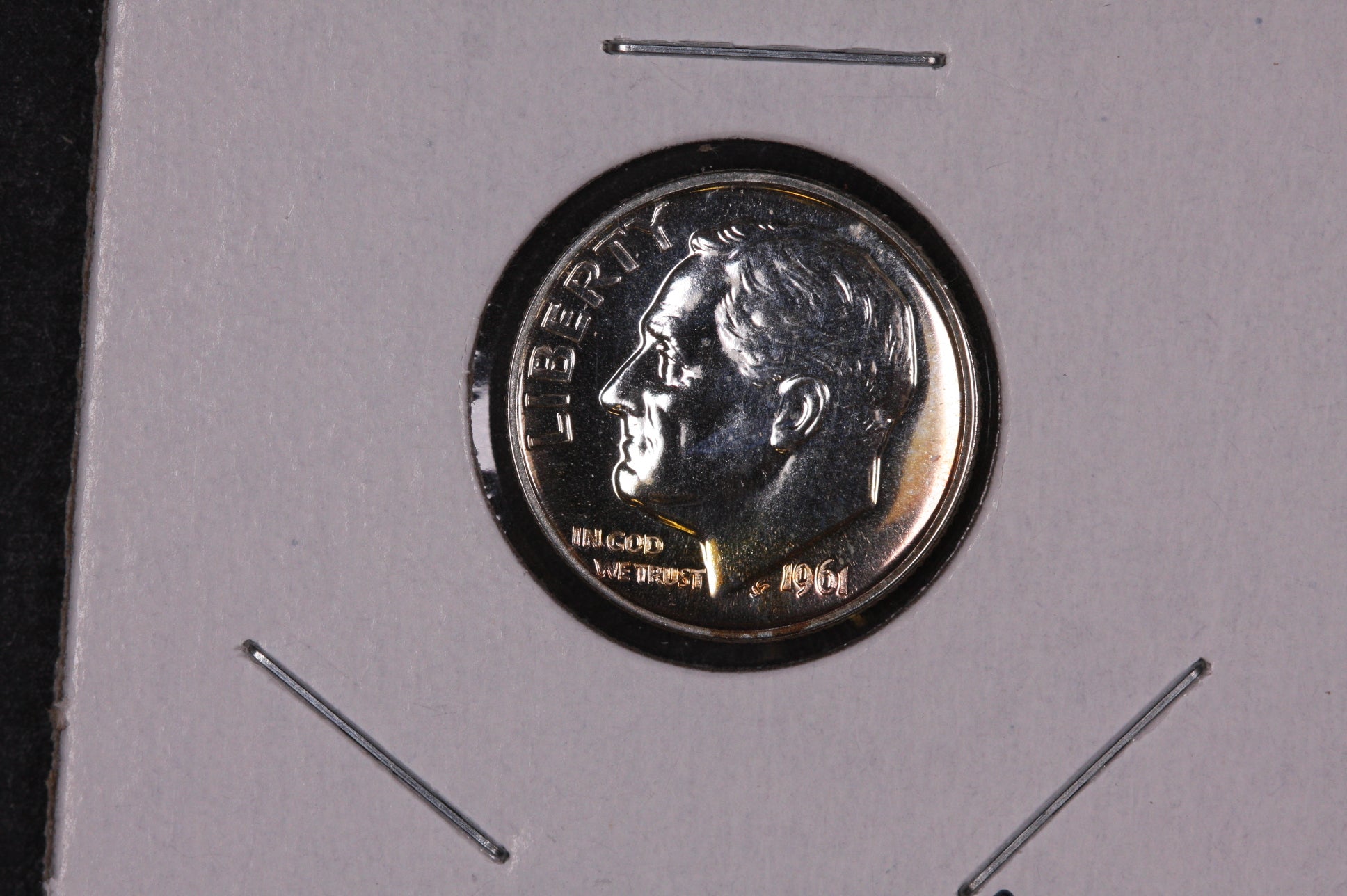 1961 Roosevelt Silver Dime, Proof Strike Coin, Store #09077