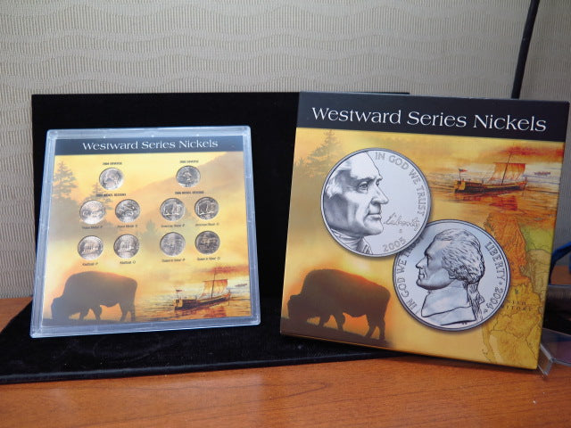 2004-2005-P and D Westward Series Nickels Set. In Original Government Packaging. Store
