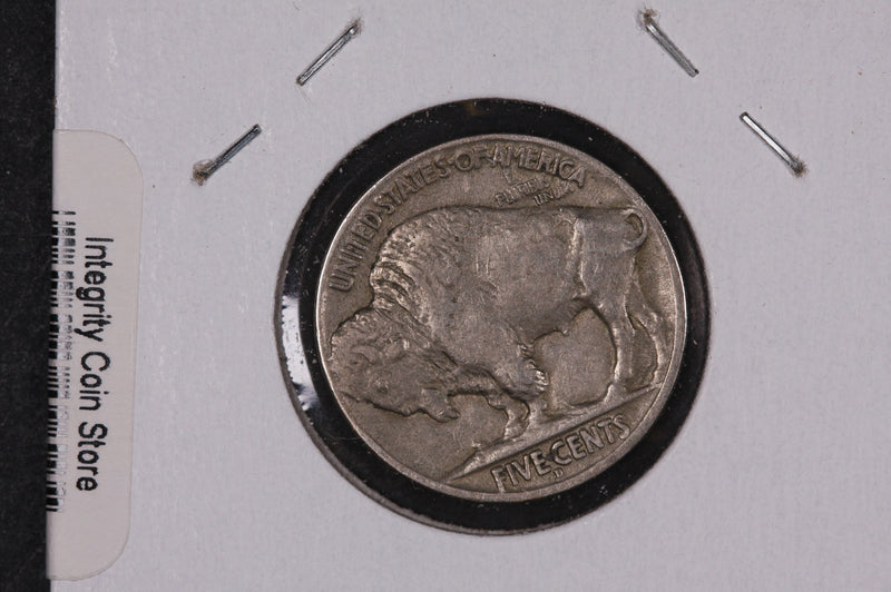 1913-D Buffalo Nickel, Type 2, Average Circulated Coin.  Store