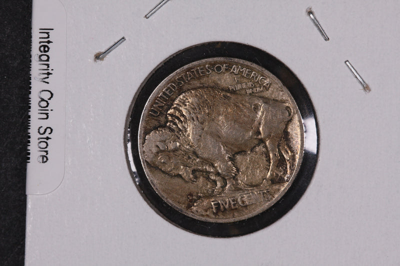 1913-S Buffalo Nickel, Type 1, Average Circulated Coin.  Store