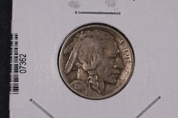 1914-D Buffalo Nickel, Average Circulated Coin.  Store #07362