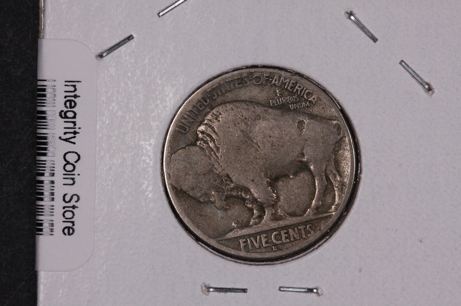 1914-D Buffalo Nickel, Average Circulated Coin.  Store #07363