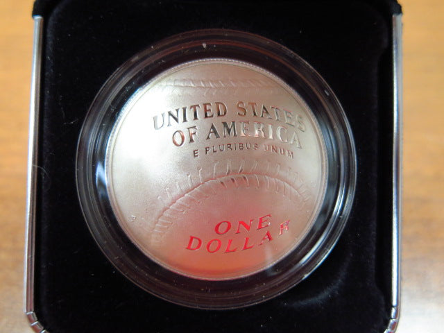 2014-P National Baseball HoF Proof Silver Dollar Commemorative. In Original Government Packaging. Store