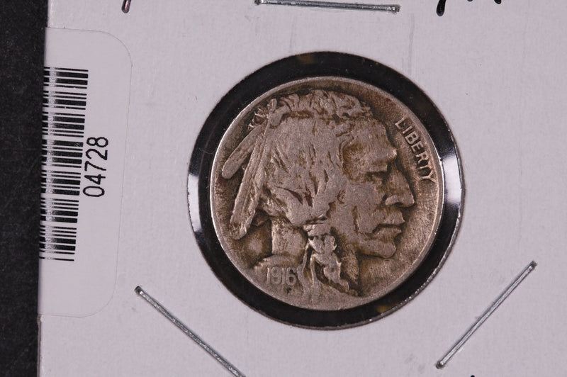 1916 Buffalo Nickel, Average Circulated Coin.  Store