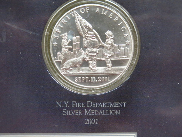 2001 US Freedom Collection of Silver Medallions. In nice