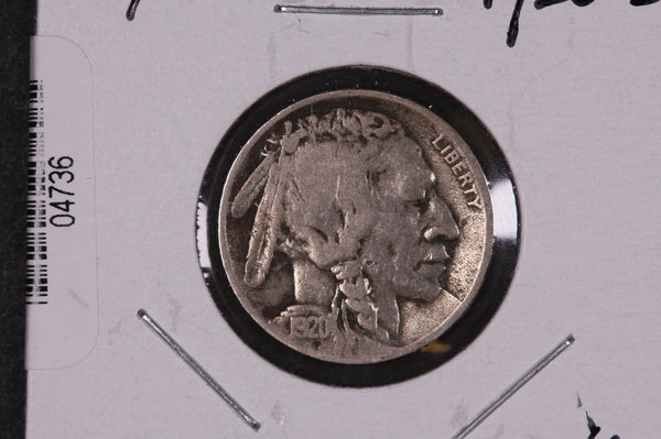 1920-D Buffalo Nickel, Average Circulated Coin.  Store #04736