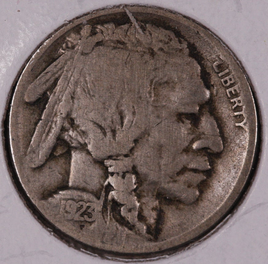 1923-S Buffalo Nickel, Fine Circulated Coin.  Store #NL810