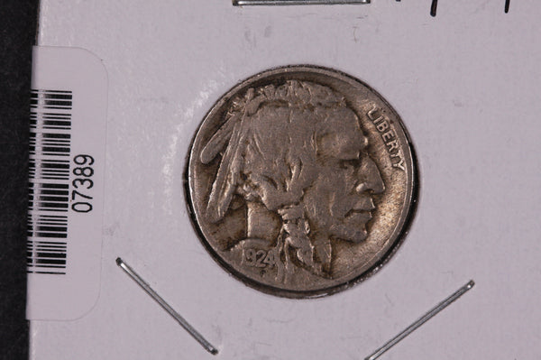 1924 Buffalo Nickel, Average Circulated Coin.  Store #07389