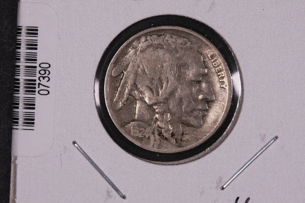 1924-D Buffalo Nickel, Average Circulated Coin.  Store #07390