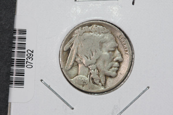 1925 Buffalo Nickel, Average Circulated Coin.  Store #07392