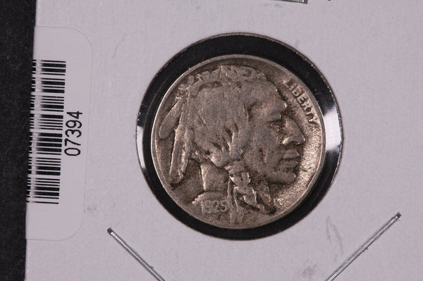 1925-D Buffalo Nickel, Average Circulated Coin.  Store #07394