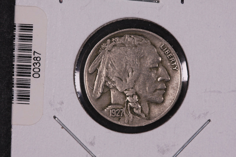 1927 Buffalo Nickel, Average Circulated Coin.  Store
