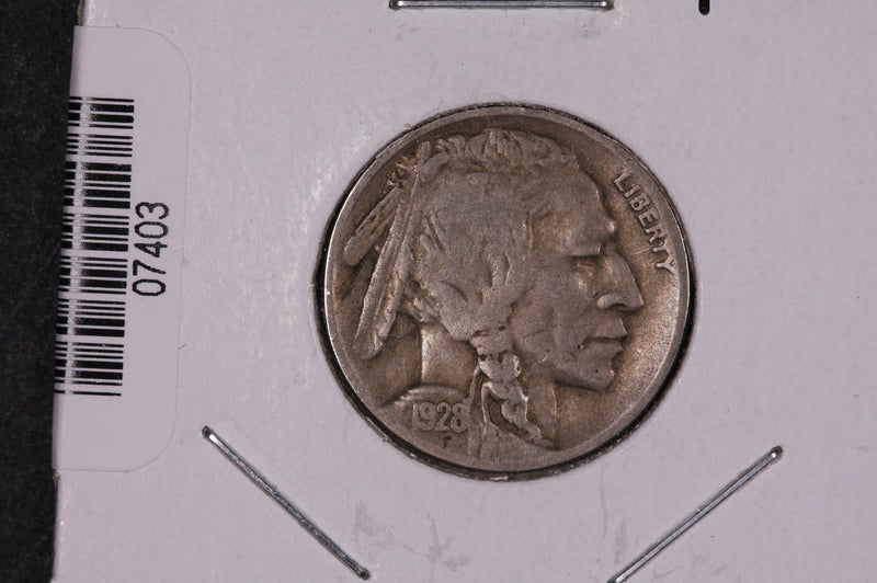 1928-D Buffalo Nickel, Average Circulated Coin.  Store