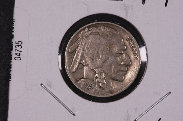 1929 Buffalo Nickel, Average Circulated Coin.  Store #04735