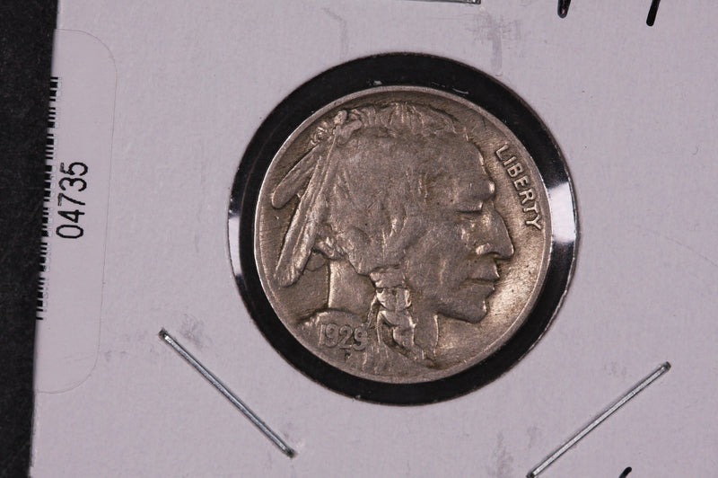 1929 Buffalo Nickel, Average Circulated Coin.  Store