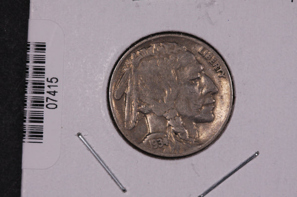 1934 Buffalo Nickel, Average Circulated Coin.  Store #07415