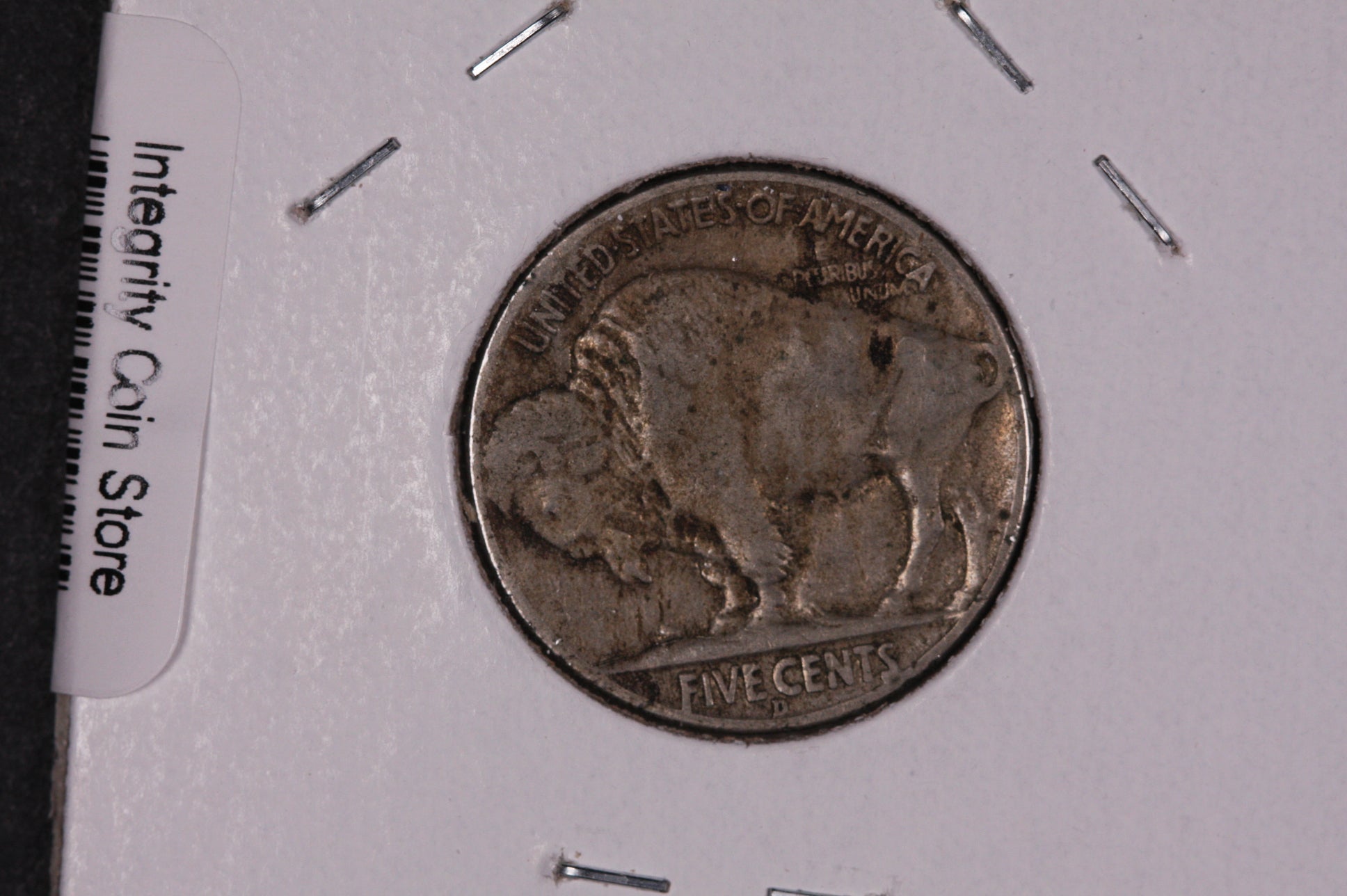 1934-D Buffalo Nickel, Average Circulated Coin.  Store #07418