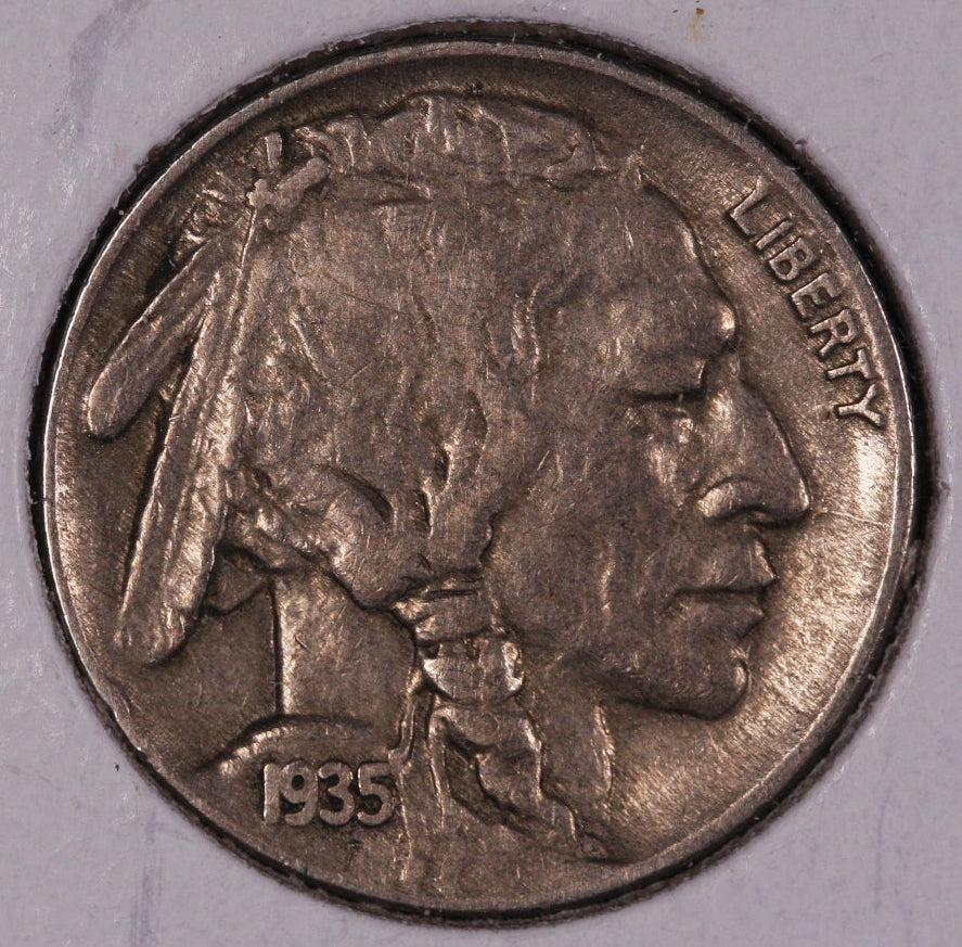 1935 Buffalo Nickel, Average Circulated Coin.  Store #NL838