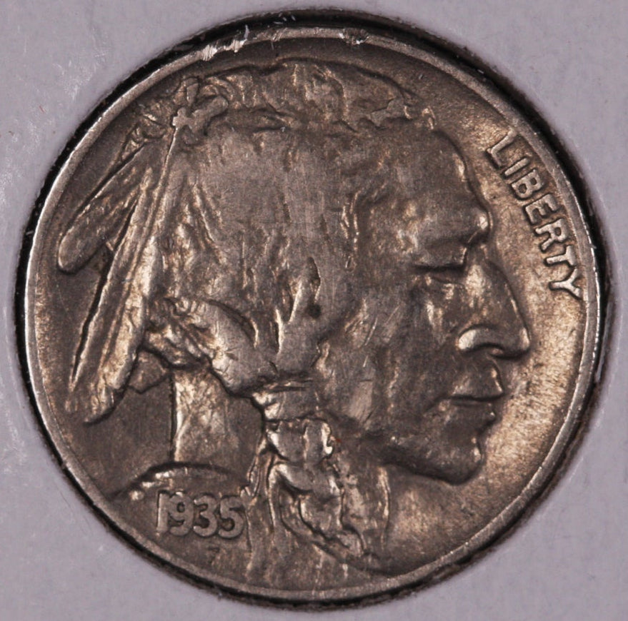 1935 Buffalo Nickel, Average Circulated Coin.  Store #NL834