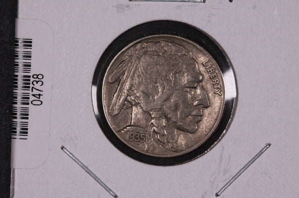 1935 Buffalo Nickel, Average Circulated Coin.  Store #04738
