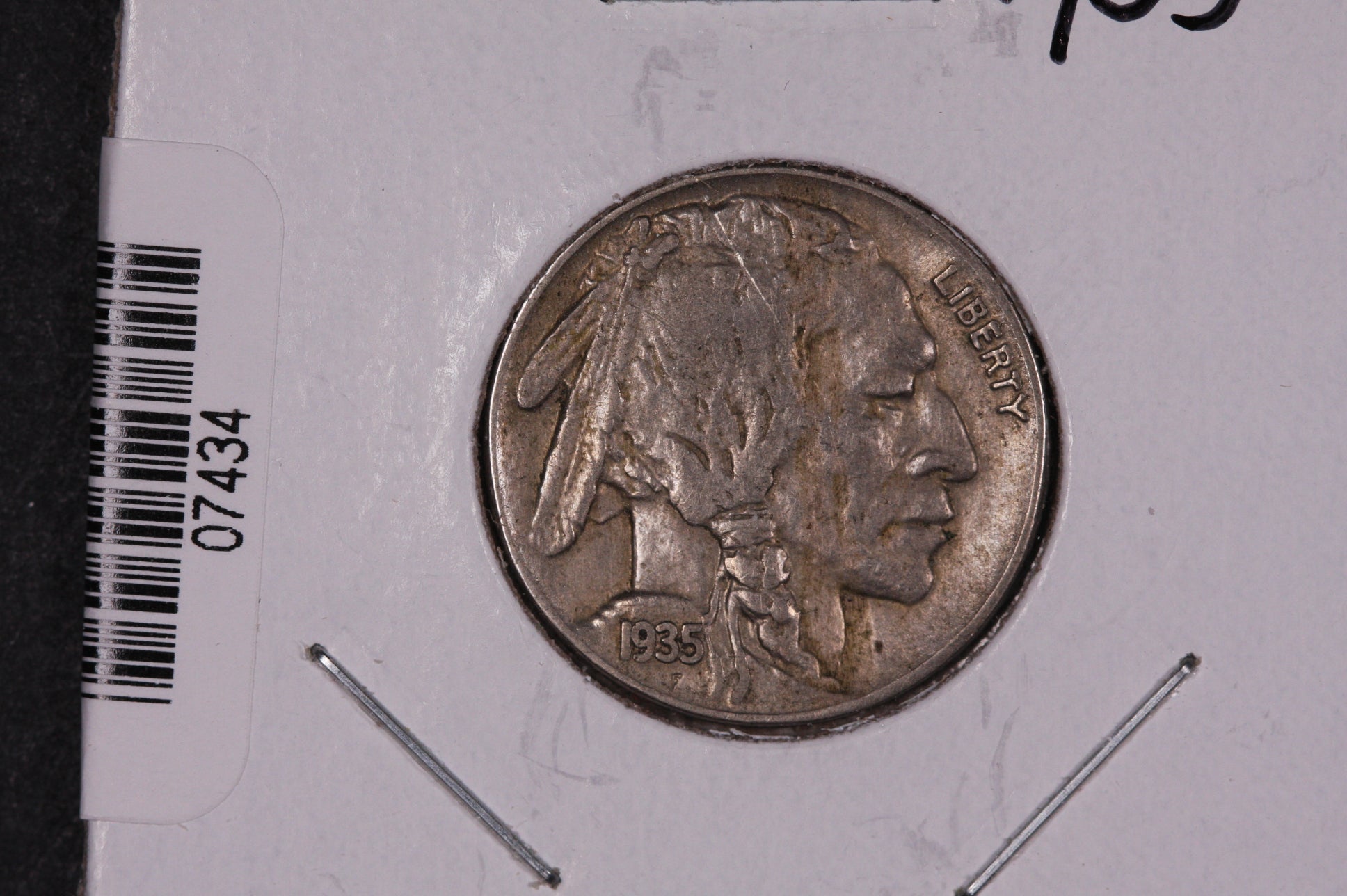 1935 Buffalo Nickel, Average Circulated Coin.  Store #07434
