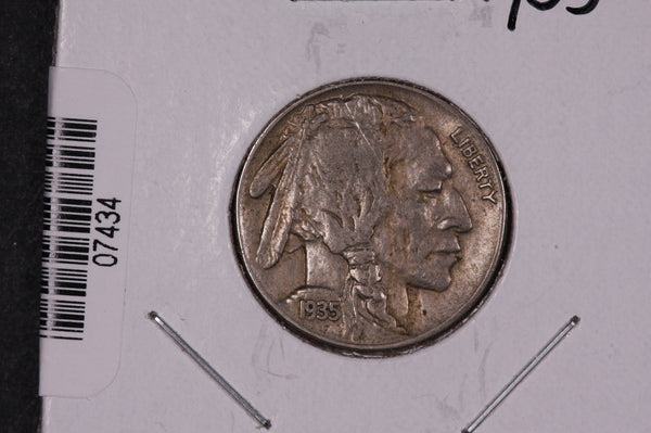 1935 Buffalo Nickel, Average Circulated Coin.  Store #07434