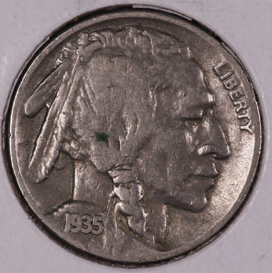 1935-S Buffalo Nickel, Average Circulated Coin.  Store #NL841