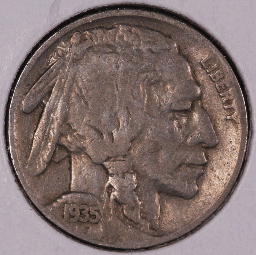 1935-S Buffalo Nickel, Average Circulated Coin.  Store #NL844