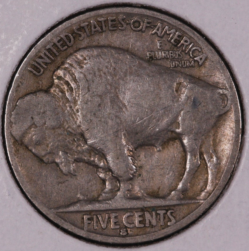 1935-S Buffalo Nickel, Average Circulated Coin.  Store #NL844