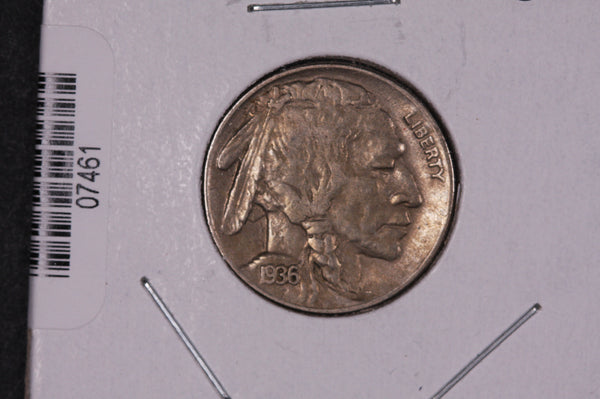 1936-D Buffalo Nickel, Average Circulated Coin.  Store #07461