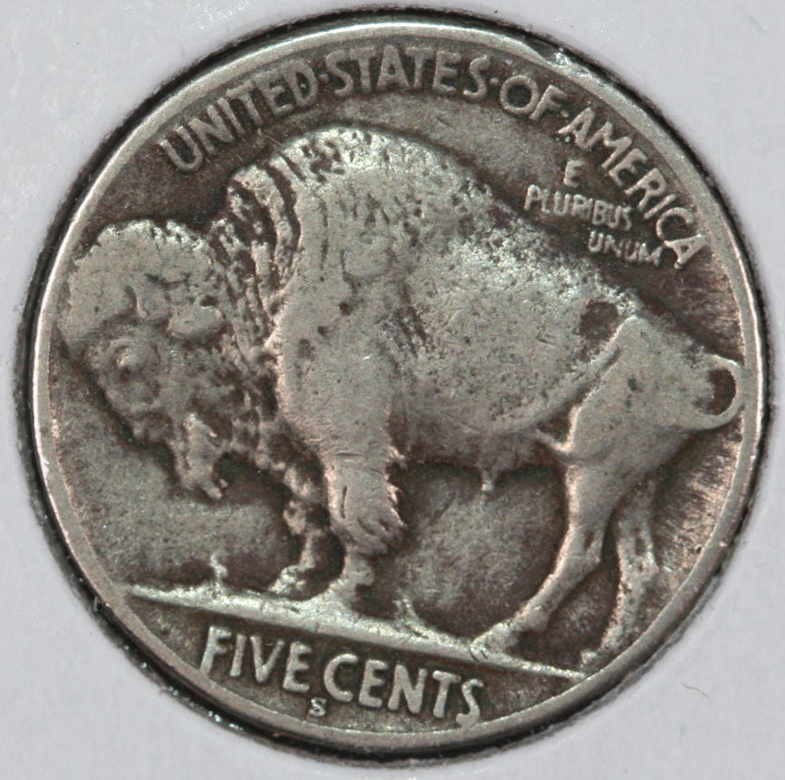 1936-S Buffalo Nickel, Very Good Circulated Coin.  Store #NL856