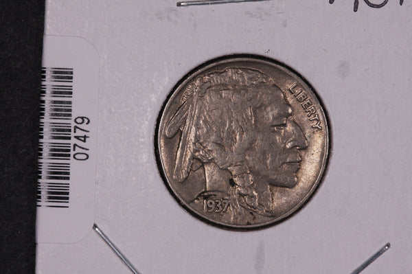 1937 Buffalo Nickel, Average Circulated Coin.  Store #07479