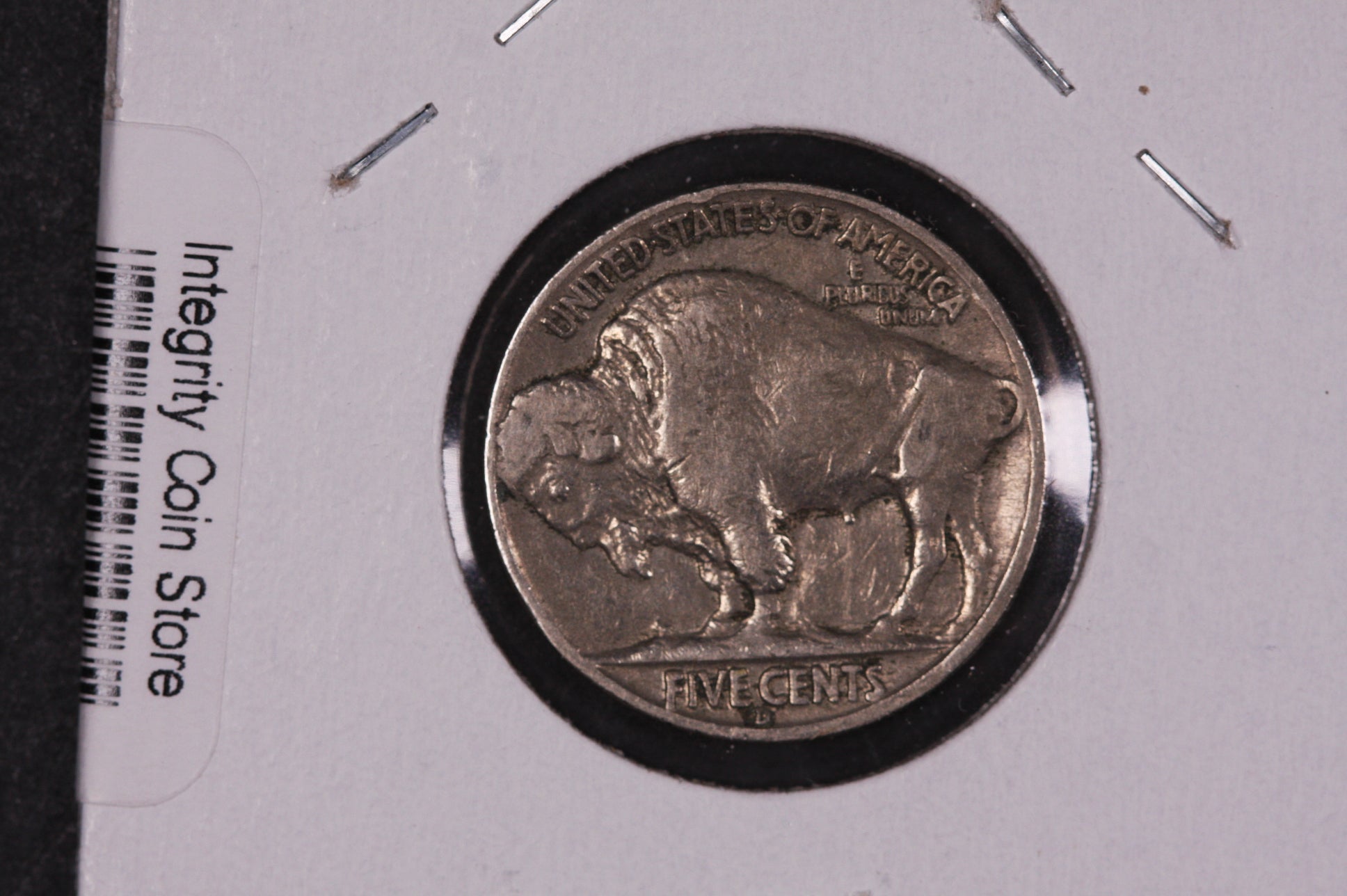 1937-D Buffalo Nickel, Average Circulated Coin.  Store Sale #04716
