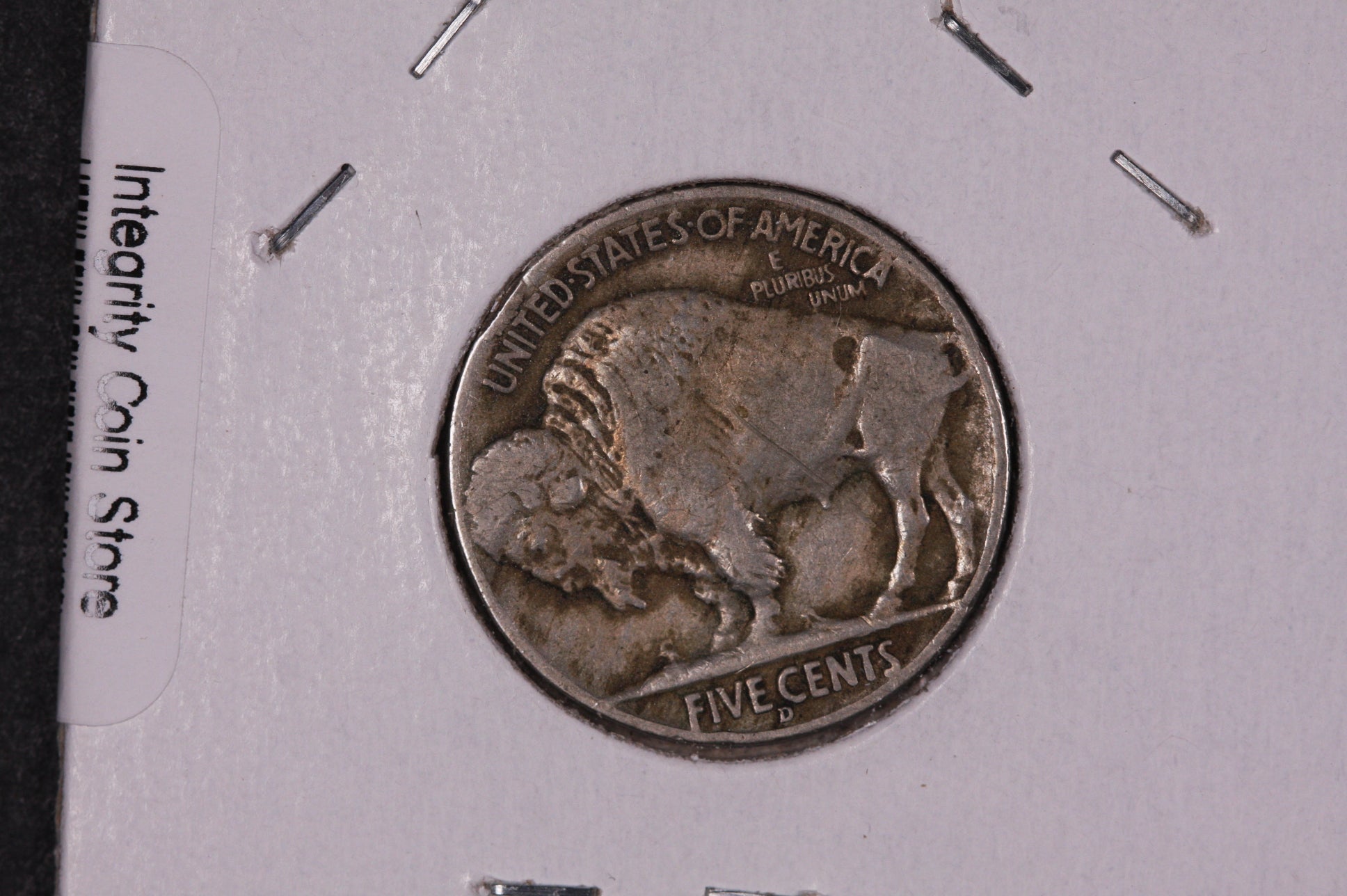 1937-D Buffalo Nickel, Average Circulated Coin.  Store Sale #07490