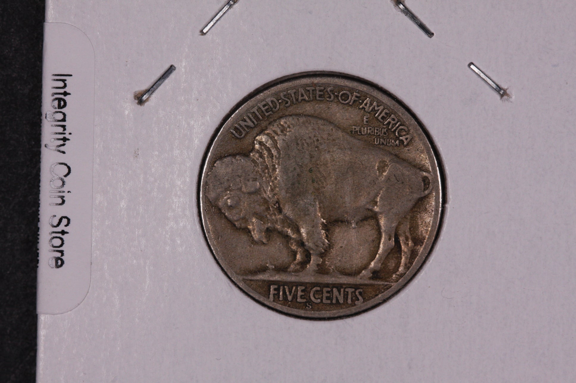 1937-S Buffalo Nickel, Average Circulated Coin.  Store Sale #07496