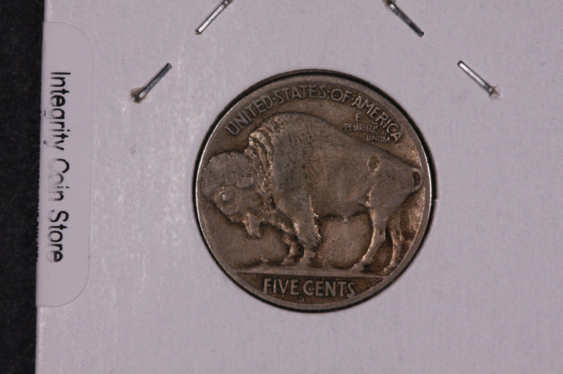 1937-S Buffalo Nickel, Average Circulated Coin.  Store Sale