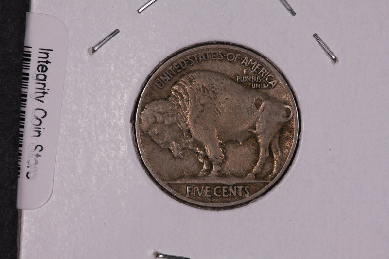 1937-S Buffalo Nickel, Average Circulated Coin.  Store Sale