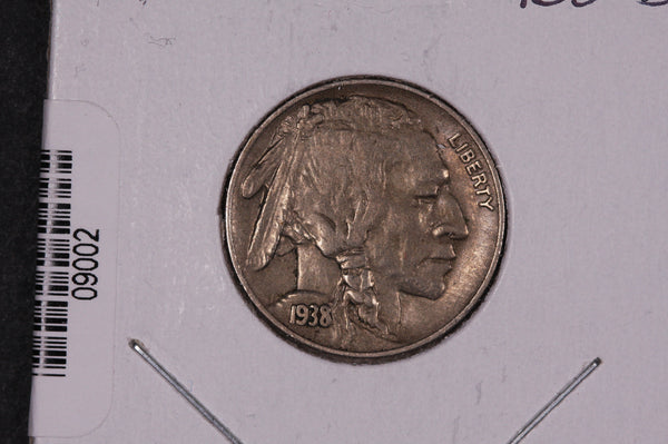 1938-D Buffalo Nickel, Average Circulated Coin.  Store Sale #09002