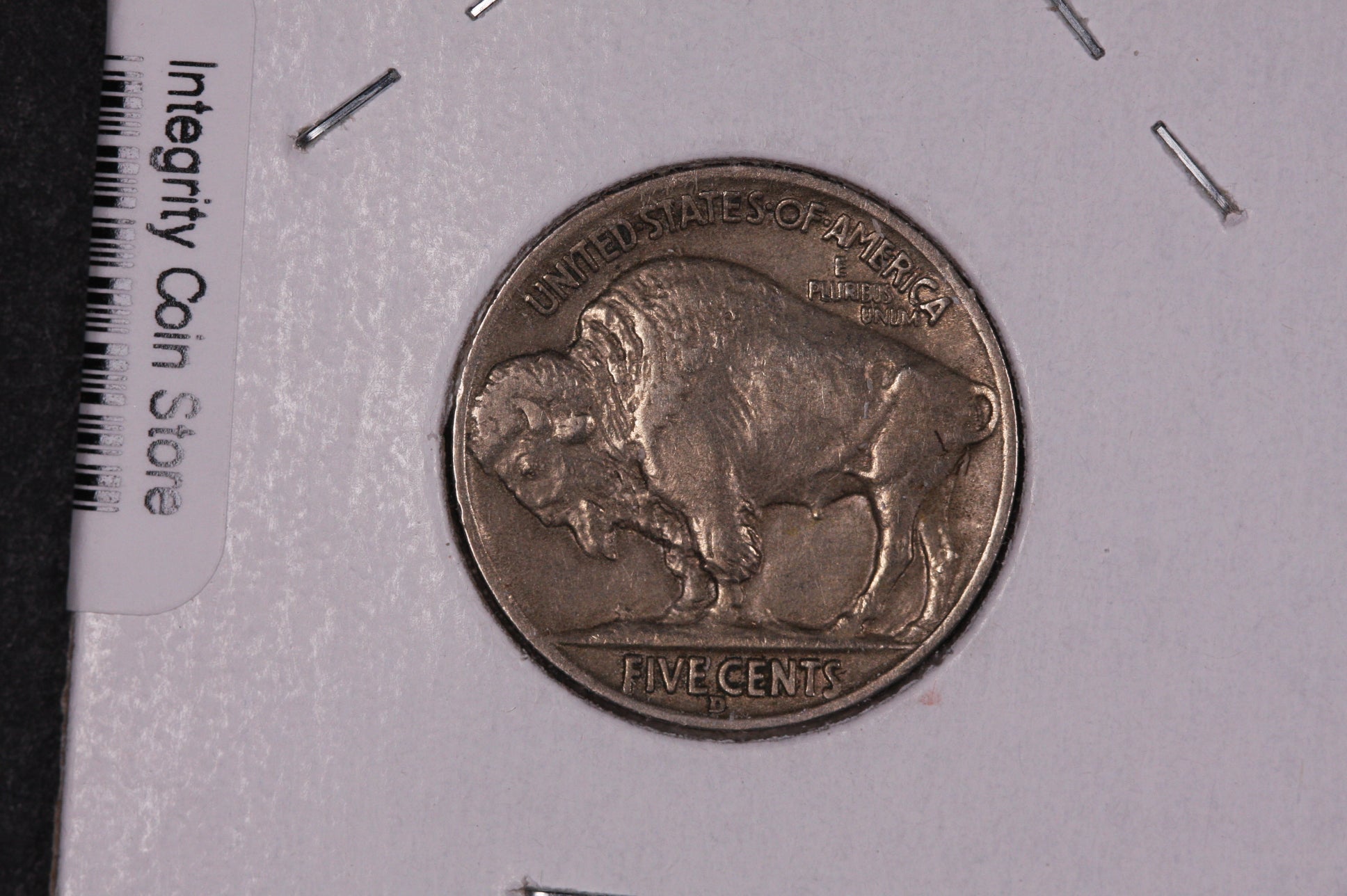 1938-D Buffalo Nickel, Average Circulated Coin.  Store Sale #09002
