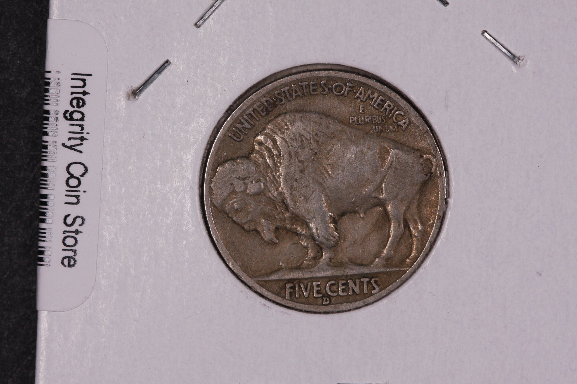 1938-D Buffalo Nickel, Average Circulated Coin.  Store Sale #09003