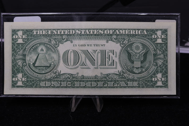 1974 $1 Federal Reserve Note. "KA" Radar Note, Crisp UN-Circulated. Store
